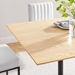 Lippa 40" Wood Dining Table - Black Natural - MOD12842