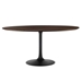 Lippa 60" Round Wood Grain Dining Table - Black Cherry Walnut - MOD12845