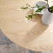 Lippa 48" Round Wood Grain Dining Table - Black Natural - MOD12846