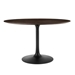 Lippa 48" Round Wood Grain Dining Table - Black Cherry Walnut - MOD12847
