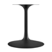Lippa 60" Oval Wood Grain Dining Table - Black Natural - MOD12884