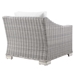 Conway Outdoor Patio Wicker Rattan Armchair - Light Gray White - MOD12896