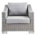 Conway Outdoor Patio Wicker Rattan Armchair - Light Gray Gray - MOD12898