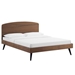 Bronwen Full Wood Platform Bed - Walnut - MOD12936