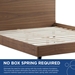 Bronwen Full Wood Platform Bed - Walnut - MOD12936