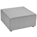 Saybrook Outdoor Patio Upholstered Sectional Sofa Ottoman - Gray - MOD12969