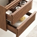 Render 24" Wall-Mount Bathroom Vanity Cabinet (Sink Basin Not Included) - Walnut - MOD12974