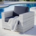 Convene Outdoor Patio Armchair - Light Gray Navy - MOD13022