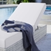 Convene Outdoor Patio Chaise - Light Gray White - MOD13026
