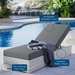 Convene Outdoor Patio Chaise - Light Gray Charcoal - MOD13029