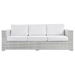 Convene Outdoor Patio Sofa - Light Gray White - MOD13033
