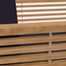 Carlsbad 3-Piece Teak Wood Outdoor Patio Set - Natural Navy - Style B - MOD13173