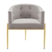 Savour Tufted Performance Velvet Accent Chair - Light Gray - MOD13181