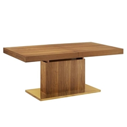 Vector Expandable Dining Table - Walnut Gold 
