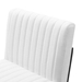 Indulge Channel Tufted Fabric Bar Stool - White - MOD13197