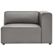 Mingle Vegan Leather Right-Arm Chair - Gray - MOD13234