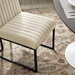 Indulge Channel Tufted Fabric Dining Chair - Beige - MOD13239