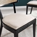 Caledonia Wood Dining Chair - Black Beige - MOD13250