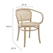 Oliana Wood Dining Armchair - Gray - MOD13251