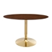 Verne 48" Oval Dining Table - Gold Walnut - MOD13315
