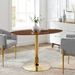 Verne 48" Oval Dining Table - Gold Walnut - MOD13315