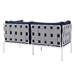 Harmony 4-Piece  Sunbrella® Outdoor Patio Aluminum Seating Set - Gray Navy - MOD13329