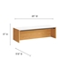 Kinetic 49" Wall-Mount Office Desk - White Natural - MOD13376