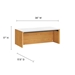 Kinetic 38" Wall-Mount Office Desk - White Natural - MOD13378