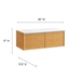 Kinetic Wall-Mount Office Storage Cabinet - White Natural - MOD13379