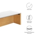 Kinetic 38" Wall-Mount Office Desk With Cabinet and Shelf - White Natural - MOD13403