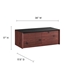 Kinetic 49" Wall-Mount Office Desk With Cabinet and Shelf - Black Cherry - MOD13407