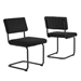 Parity Boucle Dining Side Chairs - Set of 2 - Black Black - MOD13435