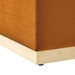 Tilden Large 28" Square Performance Velvet Upholstered Ottoman - Rust Natural - MOD9155