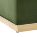Tilden Large 28" Square Performance Velvet Upholstered Ottoman - Moss Green Natural - MOD9157