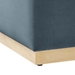 Tilden Large 28" Square Performance Velvet Upholstered Ottoman - Cadet Blue Natural - MOD9159