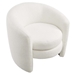 Affinity Upholstered Boucle Fabric Curved Back Armchair - Cloud - MOD9203