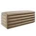 Mezzo Upholstered Performance Velvet Storage Bench - Taupe - MOD9204