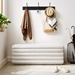 Mezzo Boucle Upholstered Storage Bench - Cloud - MOD9206