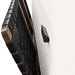 Sparta Weave Wall-Mount Twin Vegan Leather Headboard - Walnut Black - MOD9212