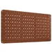 Sparta Weave Full Vegan Leather Headboard - Walnut Brown - Style A - MOD9220