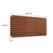 Sparta Weave Wall-Mount Queen Vegan Leather Headboard - Natural Brown - MOD9239