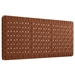 Sparta Weave Wall-Mount Queen Vegan Leather Headboard - Walnut Brown - MOD9241