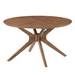 Crossroads Round Wood Coffee Table - Walnut - MOD9402