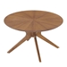 Crossroads Round Wood Coffee Table - Walnut - MOD9402