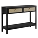 Chaucer Wood Entryway Console Table - Black - MOD9411