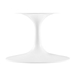 Lippa 36” Round Artificial Travertine  Coffee Table - White Travertine - MOD9644