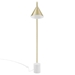Ayla Marble Base Floor Lamp - Satin Brass - MOD9659