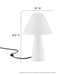 Jovial Metal Mushroom Table Lamp - White - MOD9663