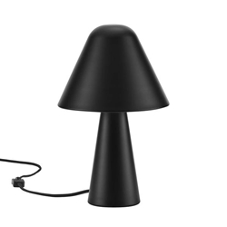 Jovial Metal Mushroom Table Lamp - Black 