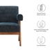 Lyra Fabric Armchair - Set of 2 - Azure Fabric - MOD9674